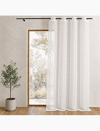 Voilage organza brodé à imprimés fantaisies