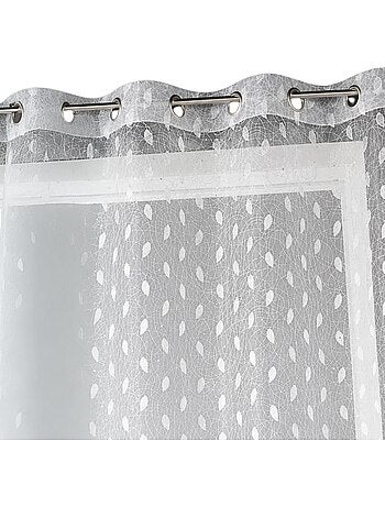Voilage organza brodé à imprimés fantaisies