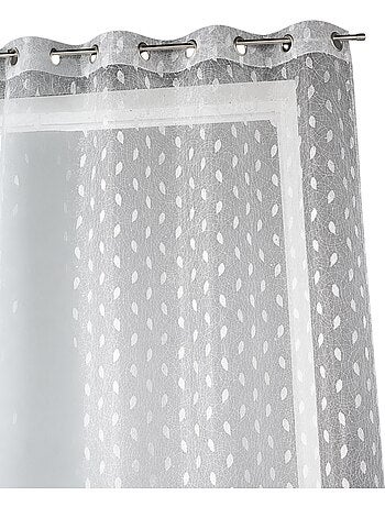 Voilage organza brodé à imprimés fantaisies