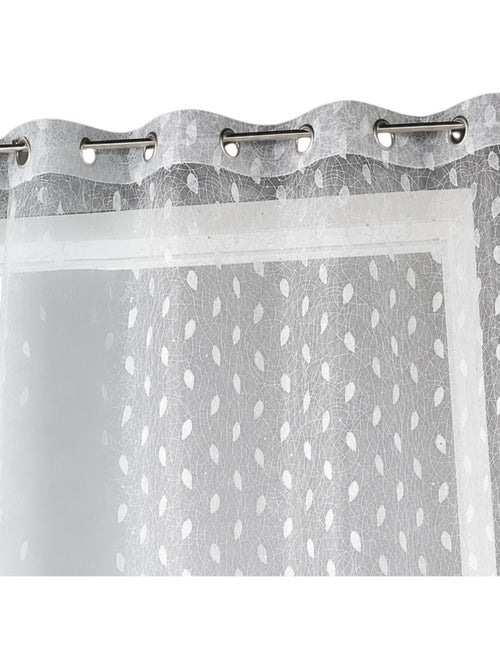 Voilage organza brodé à imprimés fantaisies - Kiabi