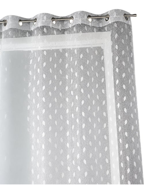 Voilage organza brodé à imprimés fantaisies - Kiabi