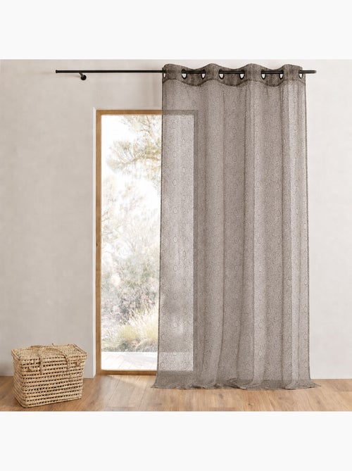 Voilage organza brodé bulles - Kiabi