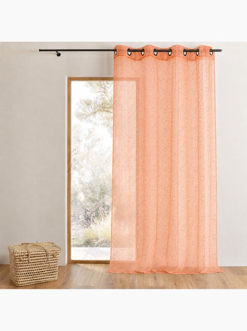 Voilage organza brodé bulles - Kiabi