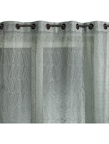 Voilage organza brodé prêt à poser