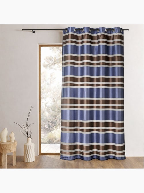 Voilage organza coloré aux rayures horizontales - Kiabi