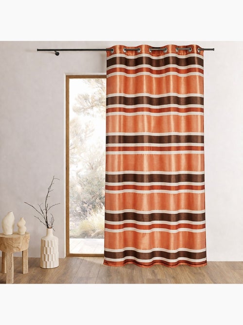 Voilage organza coloré aux rayures horizontales - Kiabi