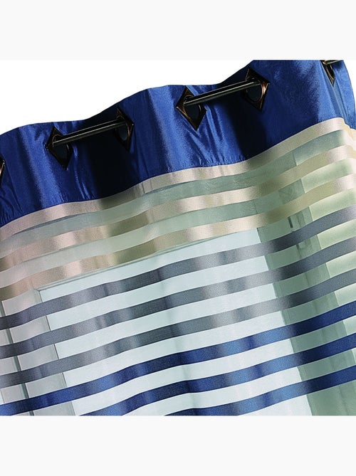 Voilage organza rayé et coloré - Kiabi
