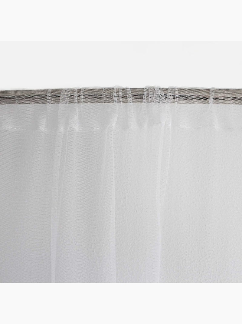 Voilage passe tringle anti moustique Blanc - Kiabi