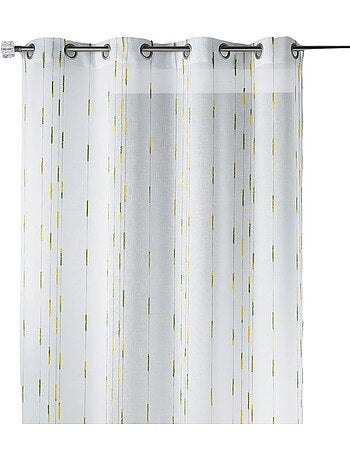 Voilage tamisant à motifs discrets de rayures
