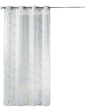Voilage tamisant à motifs discrets de rayures