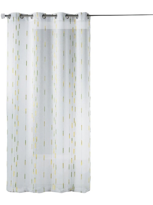 Voilage tamisant à motifs discrets de rayures - Kiabi