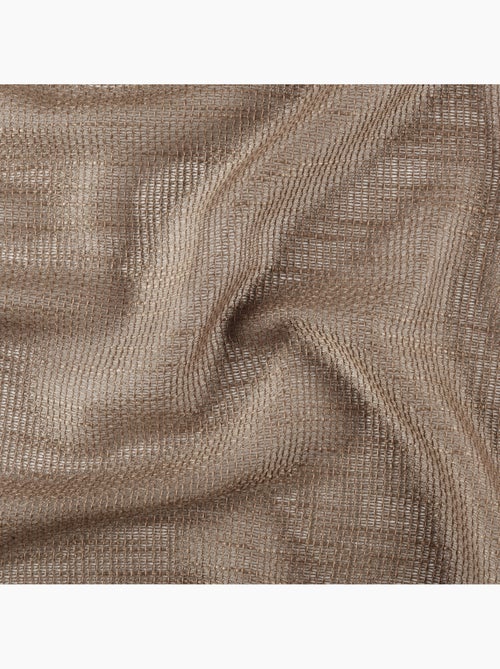 Voilage tamisant à œillets  - Effet filet ajouré - Kiabi