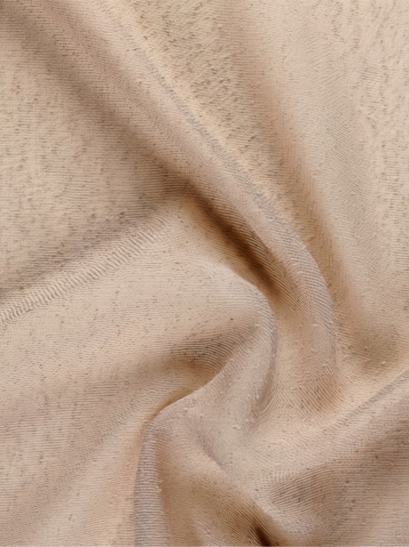 Voilage  tamisant à relief Beige clair - Kiabi