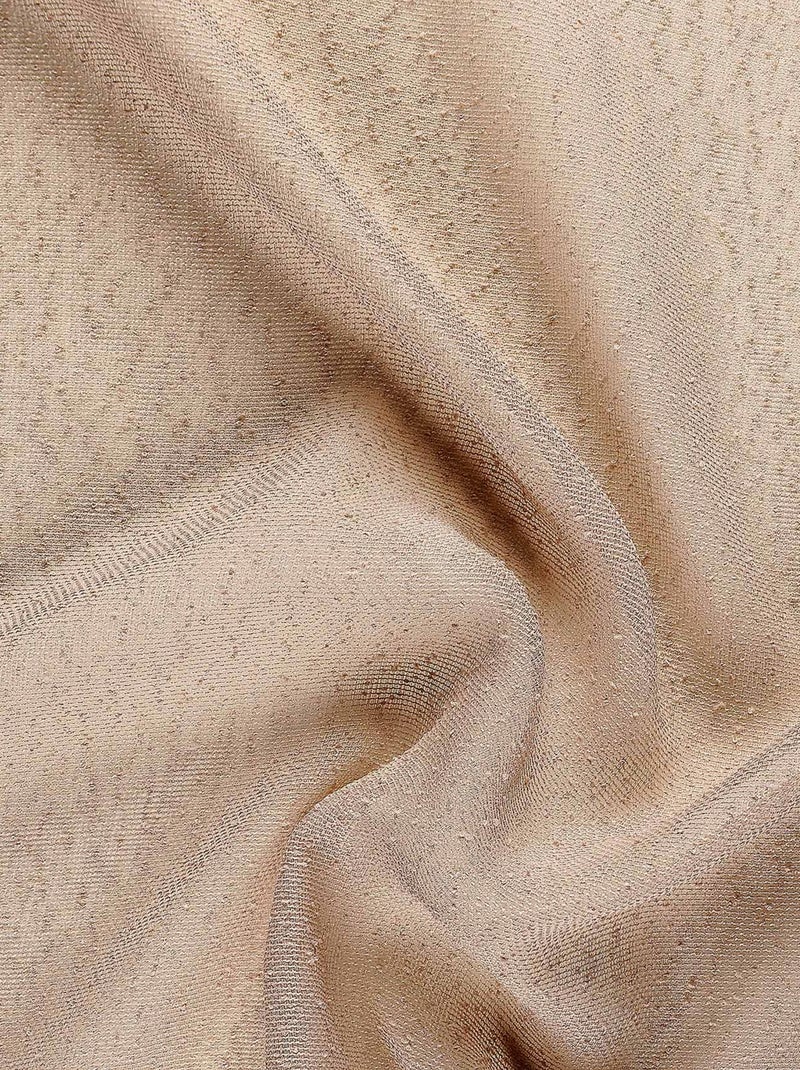 Voilage  tamisant à relief Beige clair - Kiabi