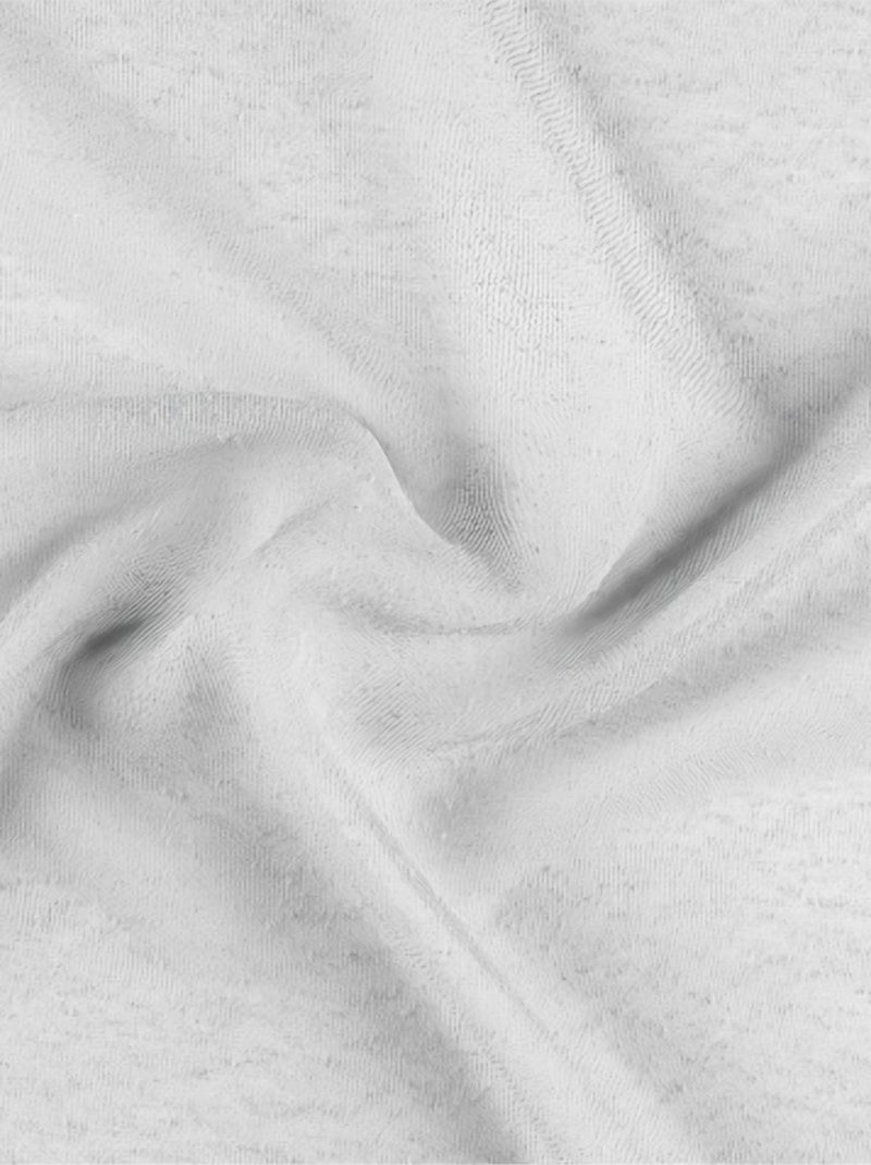 Voilage  tamisant à relief Blanc - Kiabi