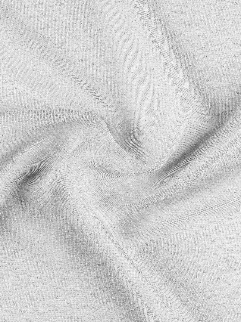 Voilage  tamisant à relief Blanc - Kiabi