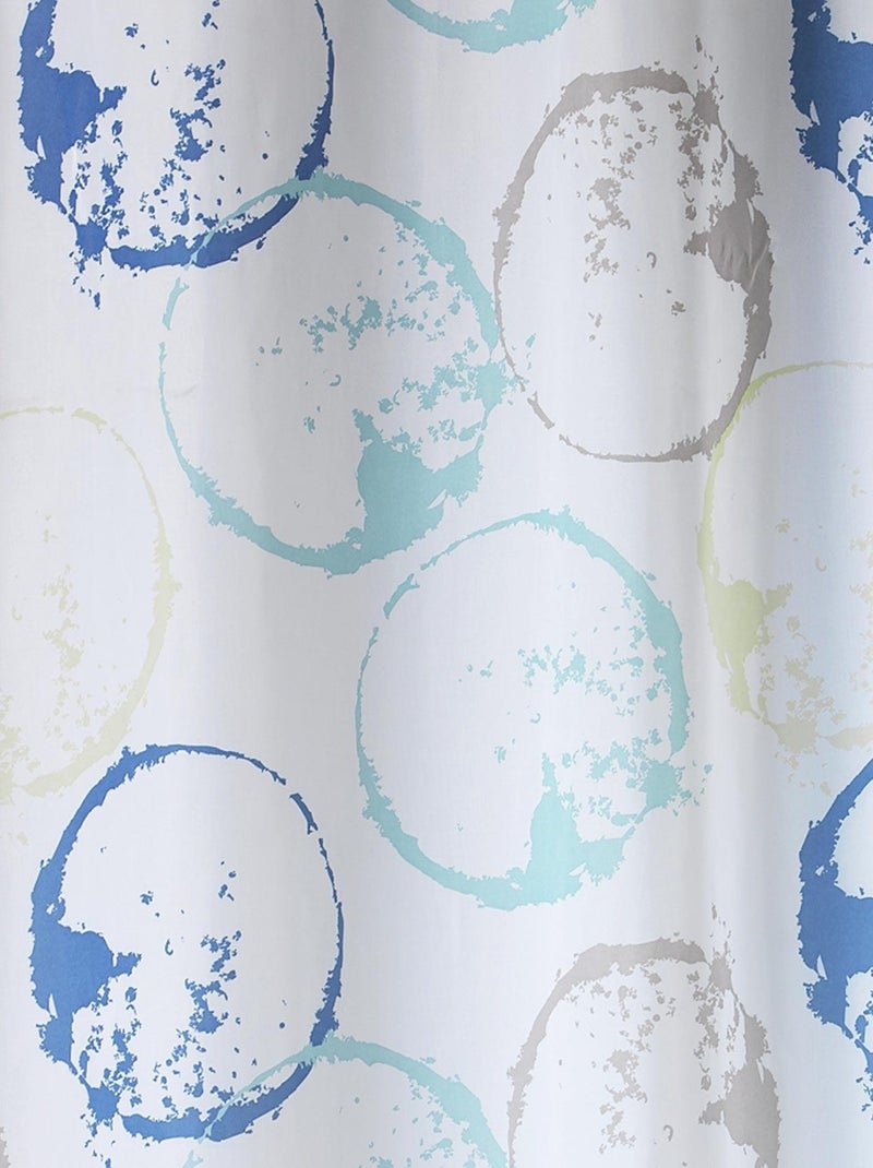 Voilage tamisant au style artistique Bleu - Kiabi