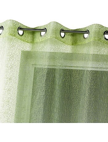 Voilage tamisant en organza brodé à œillets