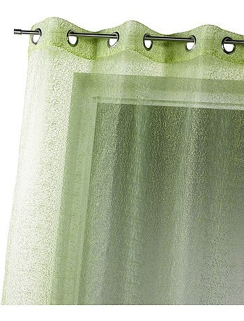 Voilage tamisant en organza brodé à œillets