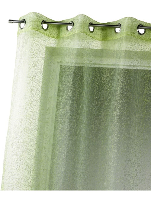 Voilage tamisant en organza brodé à œillets - Kiabi