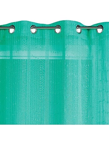 Voilage tissé à fines rayures filetées