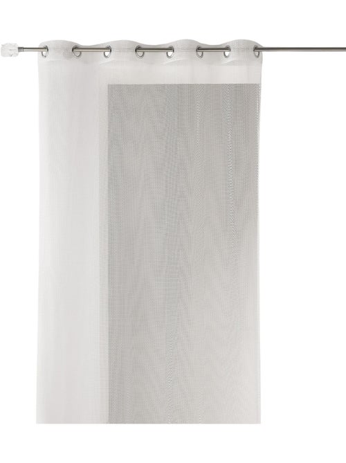 Voilage uni en maille filet - Kiabi