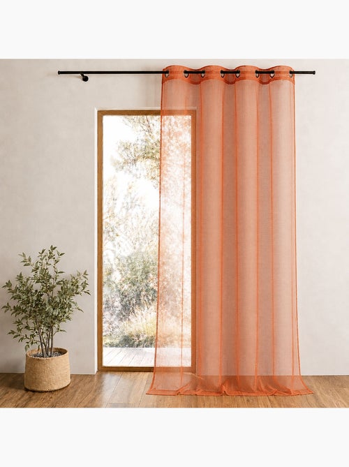Voilage uni en maille filet - Kiabi