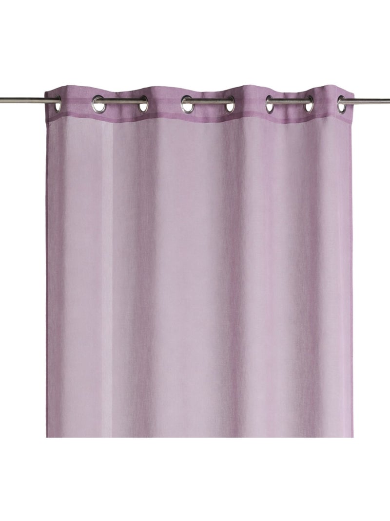 Voilage uni prêt à poser Mauve lilas - Kiabi