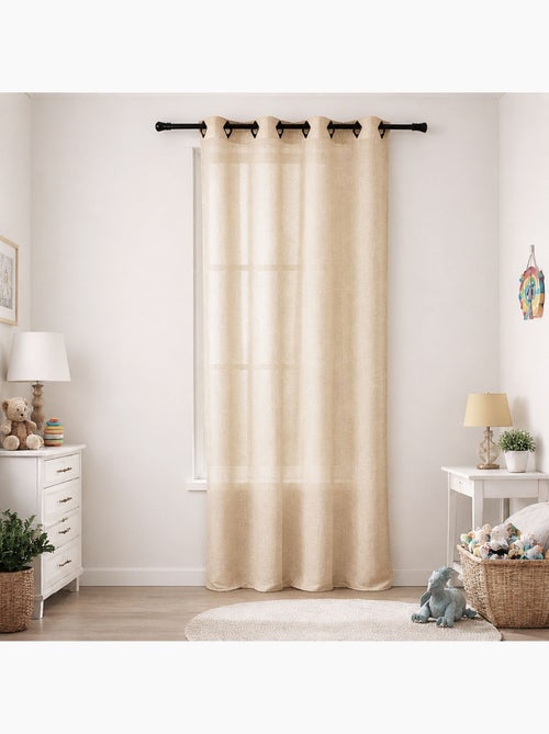 Voilage voile à légère rayure tissée - Kiabi