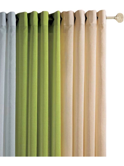 Voilage voile à légère rayure tissée - Kiabi