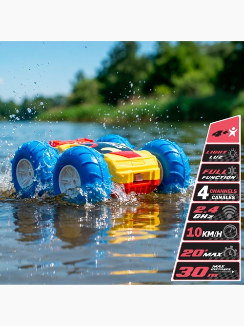 Voiture amphibie télécommandée speed&go 15x15x6 cm - Kiabi