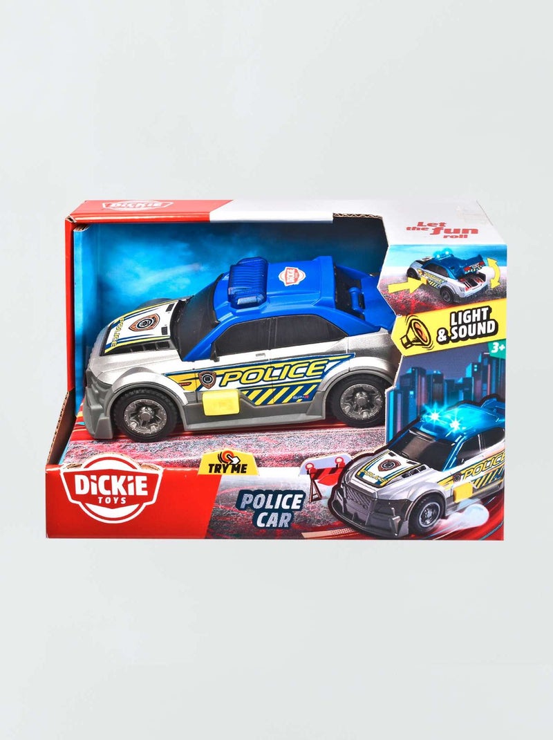 Voiture de police Dickie Toys bleu/gris - Kiabi