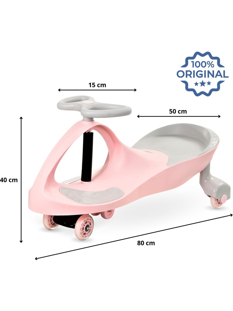 Voiture enfant 120kg max, tourner le guidon pour avancer ou tourner trotteur draisienne, roues led N/A - Kiabi