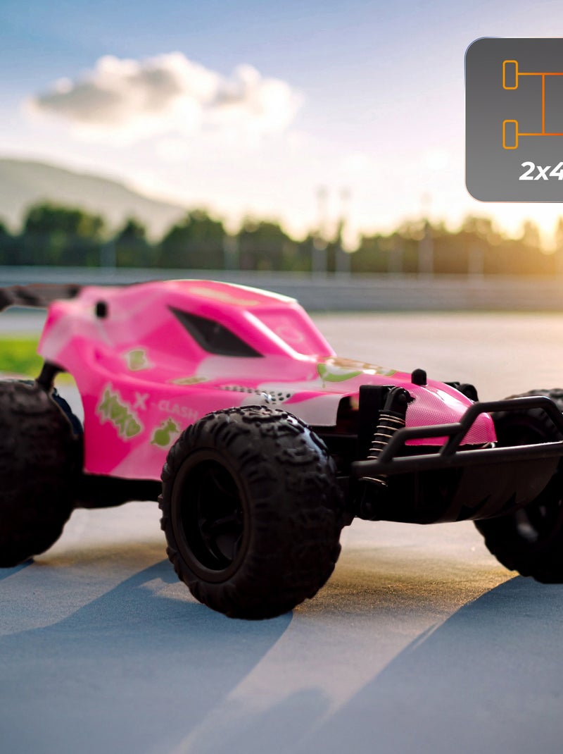 Voiture télécommandée - OVERMAX - X-Clash - 2 x Carrosserie - Tout-terrain Noir Rose - Kiabi