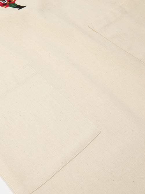 Volwassen schort met kerstprint van katoen 94x69 cm - Kiabi