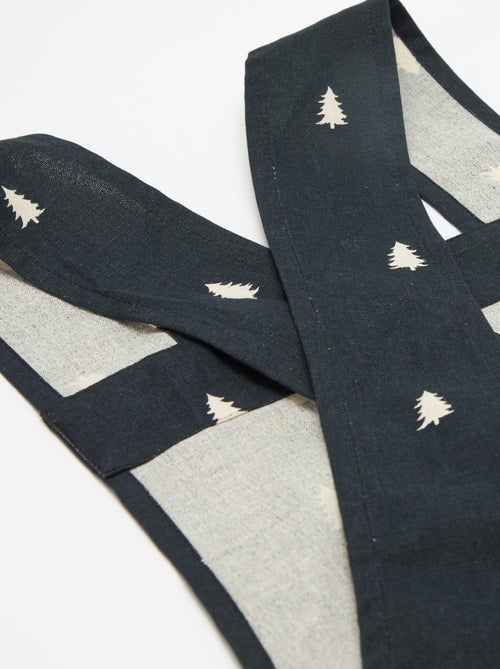 Volwassen schort met kerstprint van katoen 94x69 cm - Kiabi