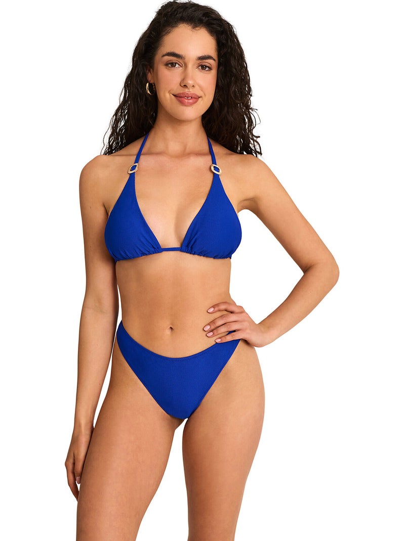 Voorgevormd driehoekig bikinitopje solstice Blauw - Kiabi