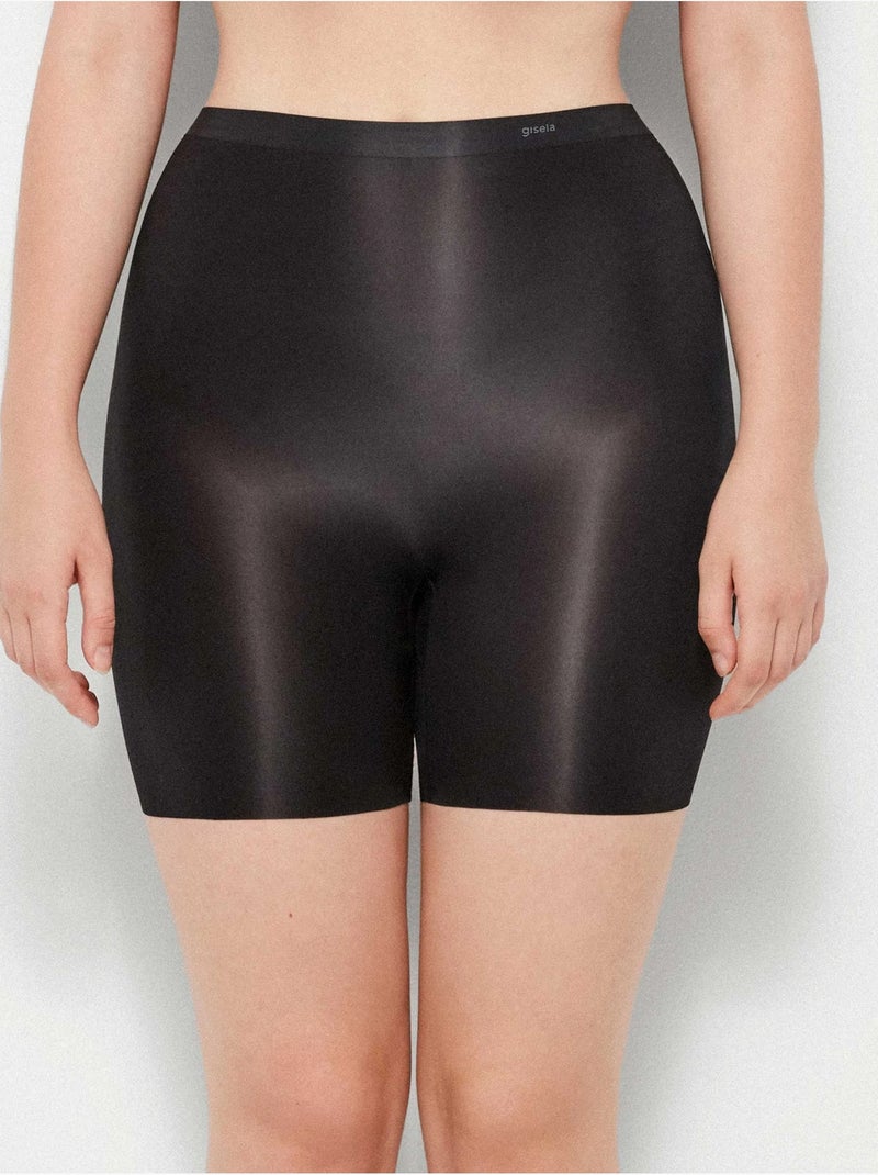 Vormgevende broek zonder merken met voorgevormde achterkant Zwart - Kiabi