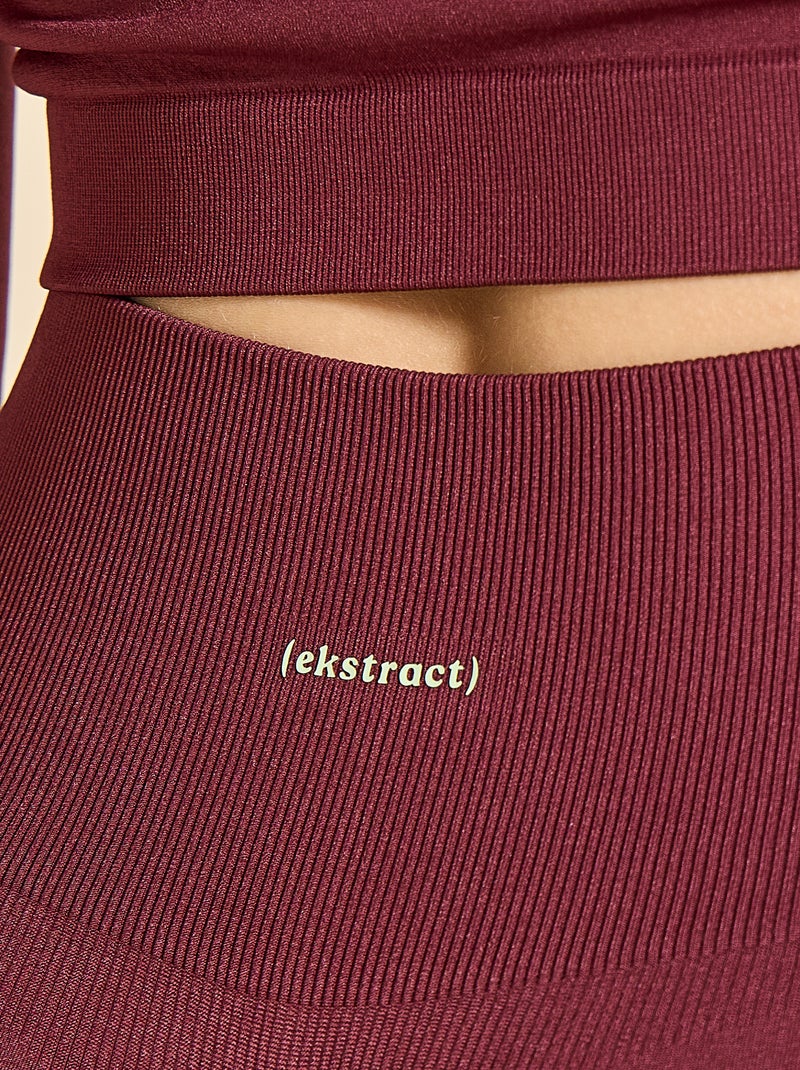 Vormgevende sportshort - (ekstract) Bordeaux - Kiabi