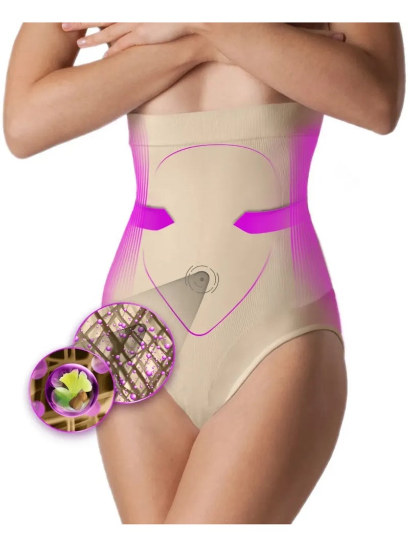 Vormgevende tailleslip met afslankende werkstoffen Beige - Kiabi