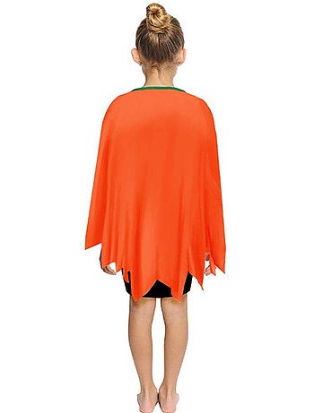 Vrolijk pompoenkostuum of -poncho (65 cm)