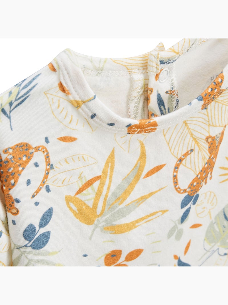 Wakae kinderset bestaande uit een T-shirt en een short Geel - Kiabi
