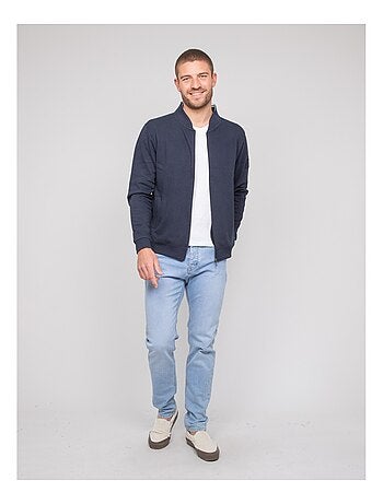 Walivio katoenen vest met ritssluiting
