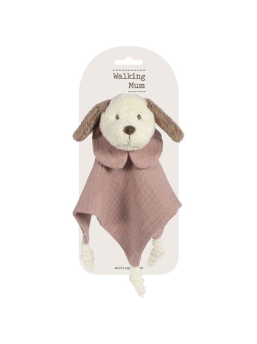 Walking mum | doudou chien en gaze de coton sintra - Kiabi Walking mum | doudou chien en gaze de coton sintra - Kiabi