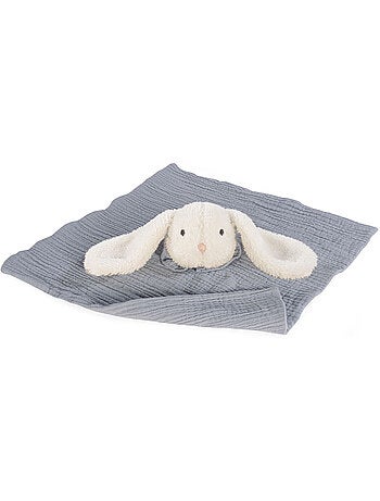 Walking mum | doudou plat lapin en gaze de coton