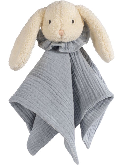 Walking mum | doudou plat lapin en gaze de coton - Kiabi Walking mum | doudou plat lapin en gaze de coton - Kiabi