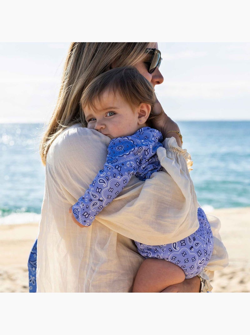 Walking mum | maillot couche bébé anti fuite spf 50+ summer Bleu - Kiabi
