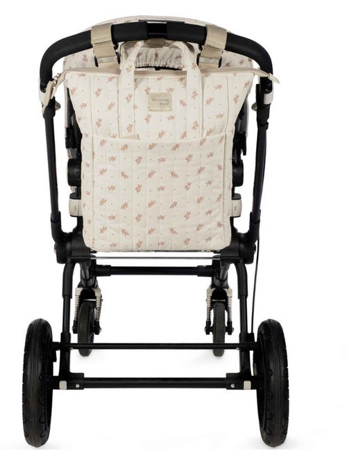 Walking mum | sac à dos langer en coton imperméable mimosa - Kiabi