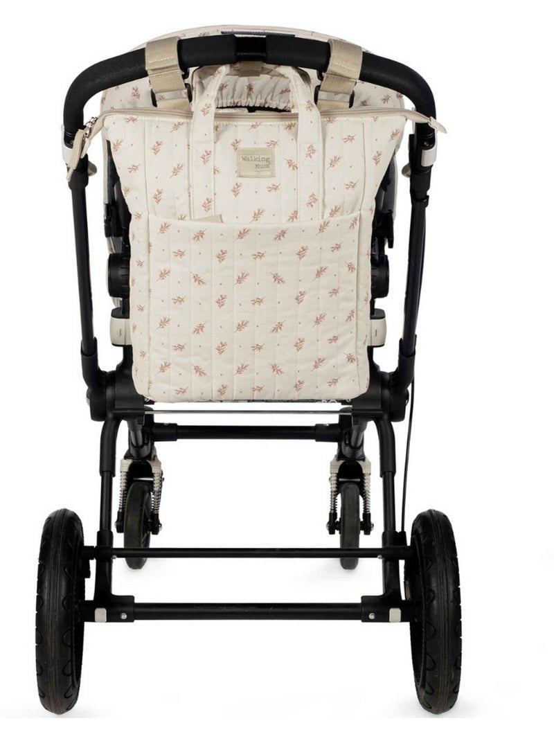 Walking mum | sac à dos langer en coton imperméable mimosa Rose - Kiabi