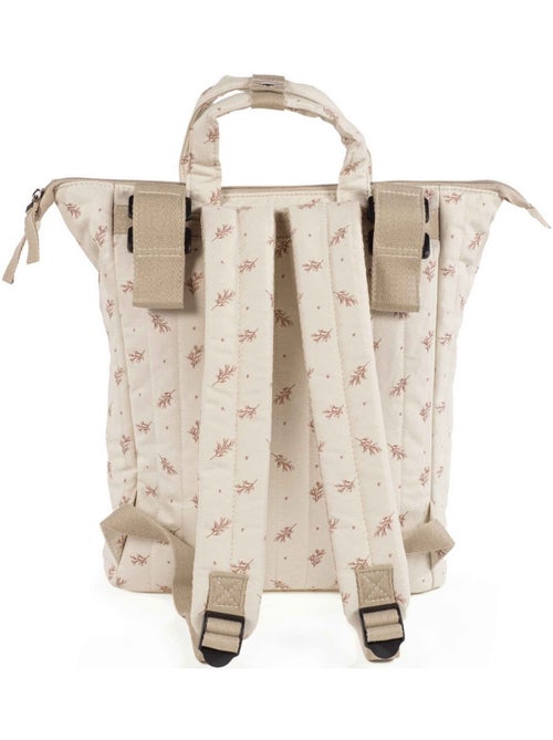 Walking mum | sac à dos langer en coton imperméable mimosa - Kiabi